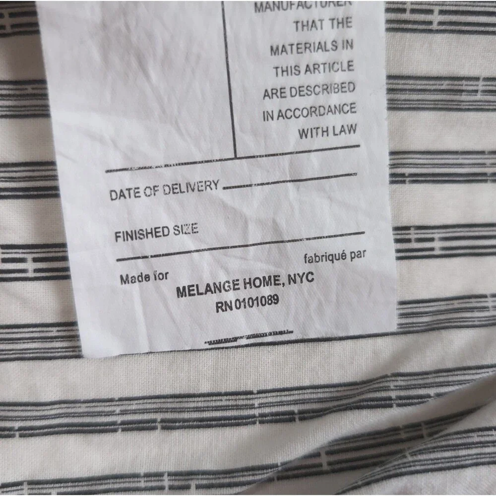 Mélange Home Black White Toile Large Euro Shams Set Of 2 Quilted French Country
